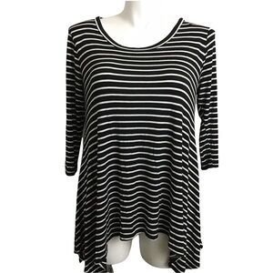 Pink Coconut jersey knit asymmetrical tunic. Sz Lg